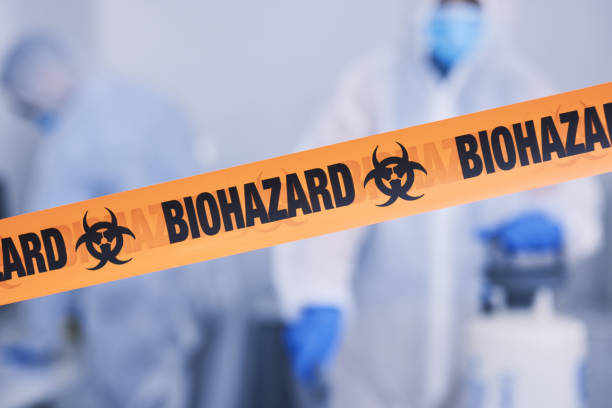 Professional Biohazard Cleanup technician working in Delmont, PA